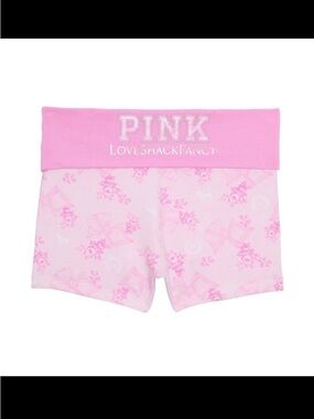 PINK Victoria's Secret Pink and loveshackfancy Fold-Over Shorts size L
